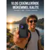Vlog, Seyahat ve Günlük Video Çekimleri İçin Mini Kamera Yeni Nesil