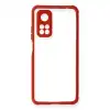 Xiaomi Mi 10t Pro Kılıf Miami Şeffaf Silikon - Kırmızı