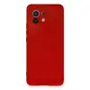 Xiaomi Mi 11 Kılıf Nano İçi Kadife Silikon - Kırmızı