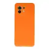 Xiaomi Mi 11 Kılıf Nano İçi Kadife Silikon - Turuncu