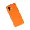 Xiaomi Mi 11 Kılıf Nano İçi Kadife Silikon - Turuncu