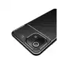 Xiaomi Mi 11 Lite Kılıf Auto Focus Karbon Kapak - Siyah