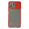 Xiaomi Mi 11 Lite Kılıf Palm Buzlu Kamera Sürgülü Silikon - Kırmızı