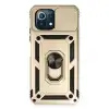 Xiaomi Mi 11 Lite Kılıf Pars Lens Yüzüklü Silikon - Gold