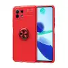 Xiaomi Mi 11 Lite Kılıf Range Yüzüklü Silikon - Kırmızı