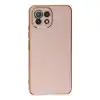Xiaomi Mi 11 Lite Kılıf Volet Silikon - Pembe