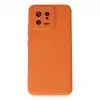 Xiaomi Mi 13 Kılıf Nano İçi Kadife Silikon - Turuncu