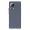 Xiaomi Mi 13 Lite Kılıf Nano İçi Kadife Silikon - Gri