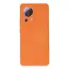 Xiaomi Mi 13 Lite Kılıf Nano İçi Kadife Silikon - Turuncu