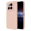 Xiaomi Mi 14t Pro Kılıf Nano İçi Kadife Silikon - Pudra