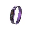Xiaomi Mi Band 4 Metal Baklalı Kordon (saat Değildir) - Mor