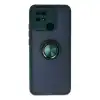 Xiaomi Poco C40 Kılıf Montreal Yüzüklü Silikon Kapak - Yeşil