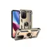 Xiaomi Poco F3 Kılıf Sofya Yüzüklü Silikon Kapak - Gold