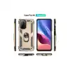 Xiaomi Poco F3 Kılıf Sofya Yüzüklü Silikon Kapak - Gold