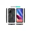 Xiaomi Poco F3 Kılıf Sofya Yüzüklü Silikon Kapak - Siyah