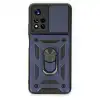 Xiaomi Poco M4 Pro 5g Kılıf Pars Lens Yüzüklü Silikon - Lacivert