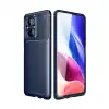 Xiaomi Poco M5 Kılıf Auto Focus Karbon Kapak - Lacivert