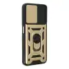 Xiaomi Poco M5 Kılıf Pars Lens Yüzüklü Silikon - Gold