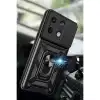 Xiaomi Poco M6 Pro 4g Kılıf Pars Lens Yüzüklü Silikon - Siyah