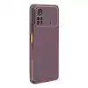 Xiaomi Poco X4 Pro 5g Kılıf Volet Silikon - Mor
