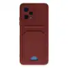 Xiaomi Poco X5 5g Kılıf Kelvin Kartvizitli Silikon - Bordo