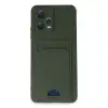 Xiaomi Poco X5 5g Kılıf Kelvin Kartvizitli Silikon - Koyu Yeşil