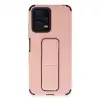 Xiaomi Poco X5 5g Kılıf Mega Standlı Silikon - Pudra