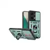 Xiaomi Poco X6 Kılıf Pars Lens Yüzüklü Silikon - Yeşil