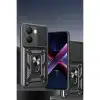 Xiaomi Poco X7 Pro Kılıf Pars Lens Yüzüklü Silikon - Siyah