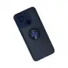 Xiaomi Redmi 10c Kılıf Montreal Yüzüklü Silikon Kapak - Lacivert