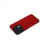 Xiaomi Redmi 12c Kılıf Mega Standlı Silikon - Kırmızı