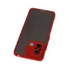 Xiaomi Redmi 12c Kılıf Montreal Silikon Kapak - Kırmızı