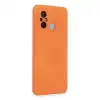 Xiaomi Redmi 12c Kılıf Nano İçi Kadife Silikon - Turuncu