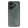 Xiaomi Redmi 13 4g Kılıf Aras Deri Kapak - Koyu Yeşil