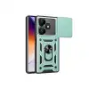 Xiaomi Redmi 13 4g Kılıf Pars Lens Yüzüklü Silikon - Yeşil