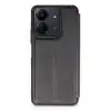 Xiaomi Redmi 13c Kılıf Flip Cover - Siyah