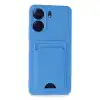 Xiaomi Redmi 13c Kılıf Kelvin Kartvizitli Silikon - Mavi