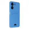 Xiaomi Redmi 13c Kılıf Kelvin Kartvizitli Silikon - Mavi