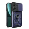 Xiaomi Redmi 13c Kılıf Pars Lens Yüzüklü Silikon - Lacivert