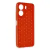 Xiaomi Redmi 13c Kılıf Petek Silikon Kapak - Kırmızı