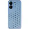 Xiaomi Redmi 13c Kılıf Petek Silikon Kapak - Mavi