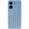 Xiaomi Redmi 13c Kılıf Petek Silikon Kapak - Mavi