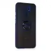 Xiaomi Redmi 9 Kılıf Montreal Yüzüklü Silikon Kapak - Lacivert