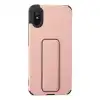 Xiaomi Redmi 9a Kılıf Mega Standlı Silikon - Pudra