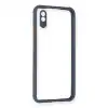 Xiaomi Redmi 9a Kılıf Miami Şeffaf Silikon - Gri