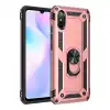 Xiaomi Redmi 9a Kılıf Sofya Yüzüklü Silikon Kapak - Rose