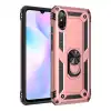 Xiaomi Redmi 9a Kılıf Sofya Yüzüklü Silikon Kapak - Rose