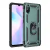 Xiaomi Redmi 9a Kılıf Sofya Yüzüklü Silikon Kapak - Yeşil