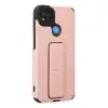 Xiaomi Redmi 9c Kılıf Mega Standlı Silikon - Pudra
