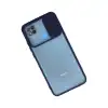 Xiaomi Redmi 9c Kılıf Palm Buzlu Kamera Sürgülü Silikon - Lacivert
